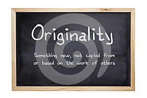 Originality Concept in Words photo