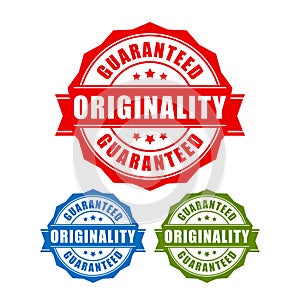 Originality guaranteed label