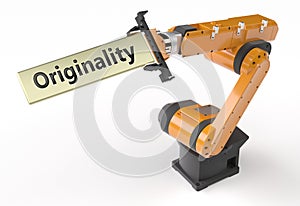 Originality metal sign photo