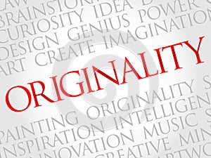 Originality word cloud