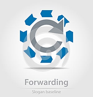 Originally created forwarding vector business icon
