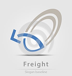 Originally created freight vector business icon