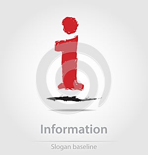 Originally created information vector business icon