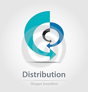 Originally created distribution vector business icon photo