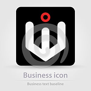 Originally designed vector color business icon