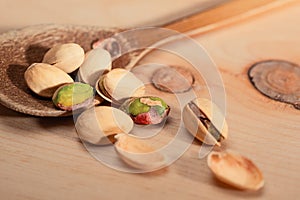 A closer look at pistachios photo