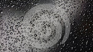 Origional Water Drops Black Surface