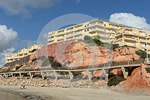 Playa de Aguamarina beach in Orihuela Costa. Spain photo