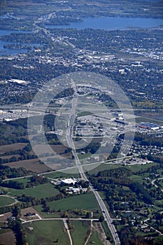 Orillia Ontario, aerial