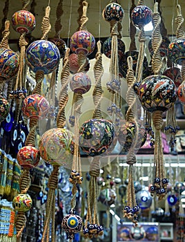 Orinetal Beads Hanged in Grand Bazaar