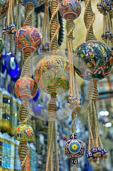 Orinetal Beads Hanged in Grand Bazaar