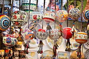 Orinetal Beads Hanged in Grand Bazaar, Istanbul