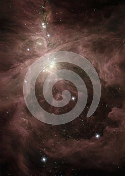 Orion nebula in deep space