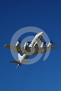 Orion P-3 aircraft in flight