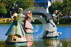 Orishas fountain salvador of bahia photo