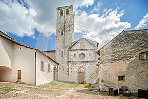 Orizontal view of the church of San Ponziano, Spoleto , Umbria