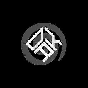 ORK letter logo design on black background. ORK creative initials letter logo concept. ORK letter design