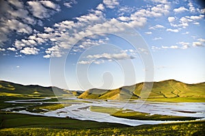 Řeka, mongolsko 