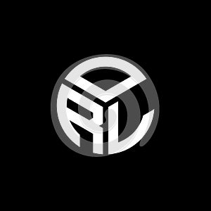 ORL letter logo design on black background. ORL creative initials letter logo concept. ORL letter design
