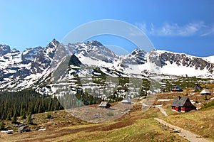 Orla Perc chain in polish Tatra mountains