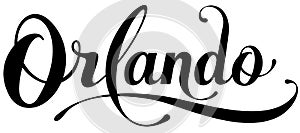 Orlando - custom calligraphy text