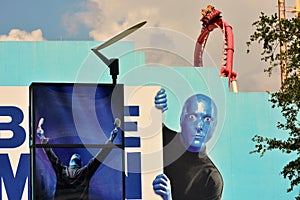 Blue Man Group Show at Citywalk Universal Studios.