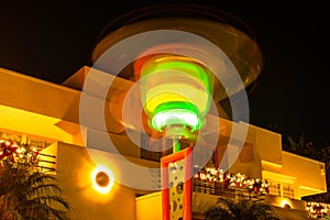 Large exposition photo of illuminated sign at Hollywood Studios 201