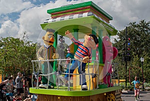 Bert, Ernie and Telly monster in Sesame Street Party Parade at Seaworld 4.