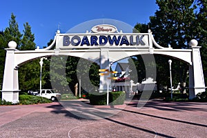 Boardwalk Main Entrance . It`s a charming walk, styled after turn on the Atlantic City, with r