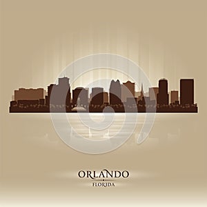 Orlando, Florida skyline city silhouette photo