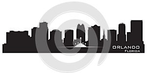 Orlando, Florida skyline. Detailed city silhouette