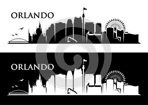 Orlando skyline - Florida - vector illustration