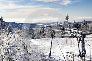 Orlicke Mountains in winter, Czech Republic