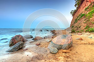 Orlowo cliff at Baltic sea