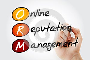 ORM - Online Reputation Management, acronym