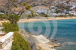 Ormos Beach of Ios Island in Greece