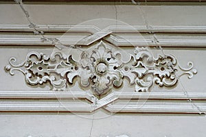 Ornament baroque detail wall