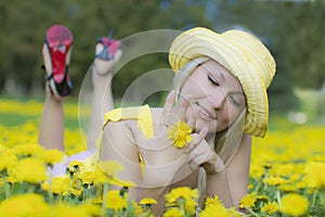 Ornament from a dandelion