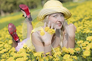 Ornament from a dandelion