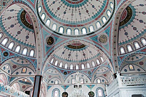 Ornament on the dome of Blue Mosque in Manavgat, Turkey