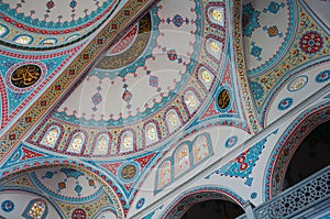 Ornament on the dome of Blue Mosque in Manavgat, Turkey