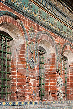 Ornament of facade of old chapel
