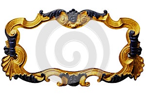 Ornament frame of gold plated vintage floral ,victorian Style