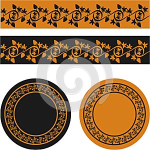 Ornament of grape vines