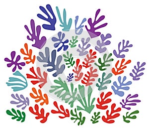 Ornament in Henri Matisse's style (vector) photo