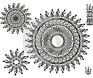 Ornament Pattern with pattern brash