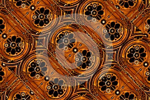 Ornament Retro Machine Pattern