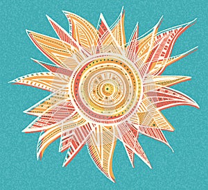 Ornament sun illustration