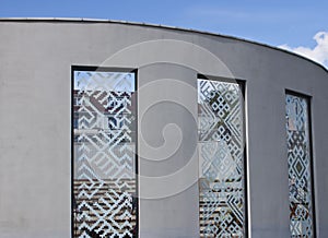 Ornament on window glass