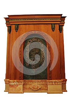 Ornamental aron kodesh. photo